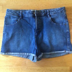 Zara Trafaluc High-Rise Denim Shorts
